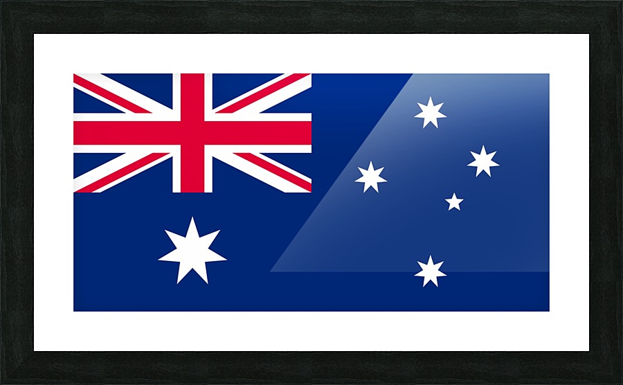 Australia Flag Picture Frame print