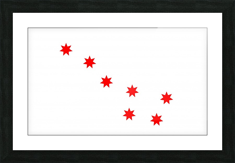 Cherokee Peace Flag Picture Frame print