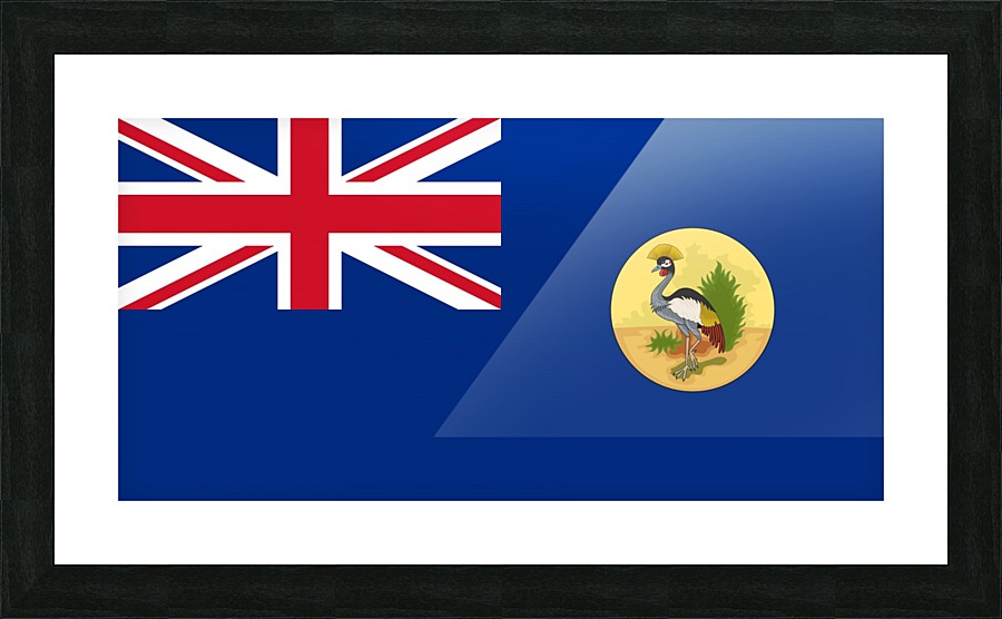 Uganda Protectorate Flag Picture Frame print