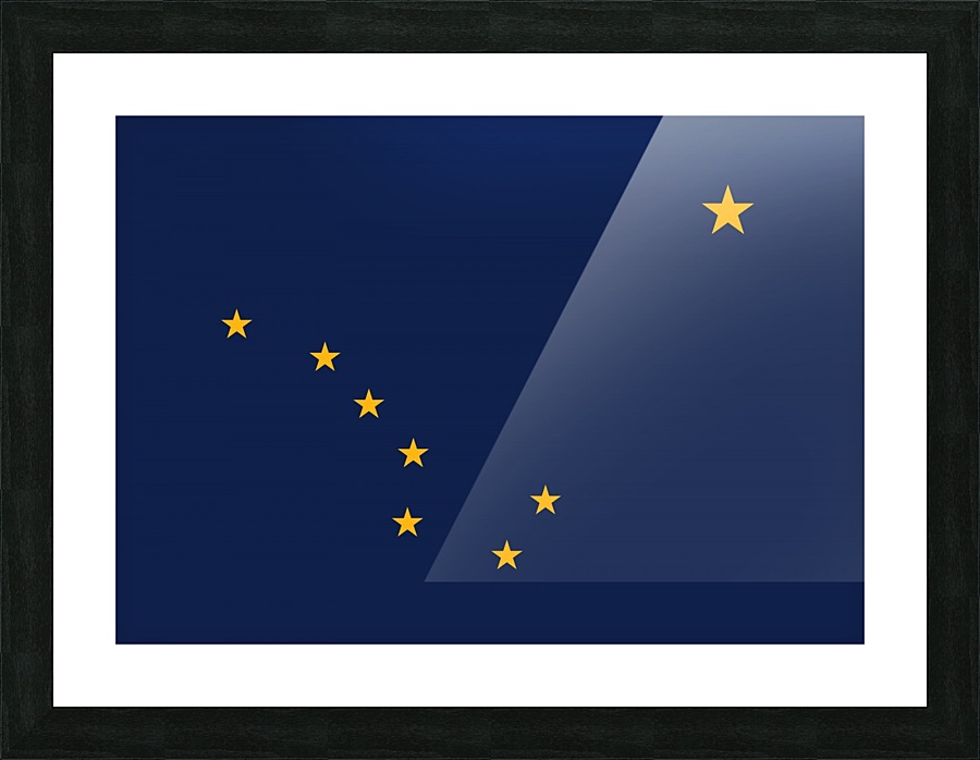 Alaska State Flag Picture Frame print