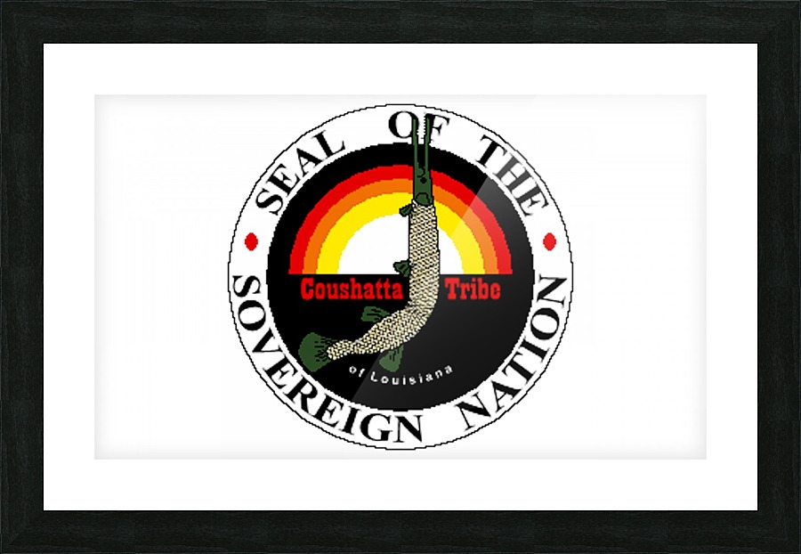 Coushatta Tribe Flag Picture Frame print