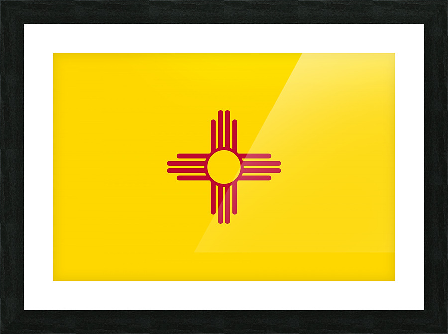 New Mexico State Flag Picture Frame print