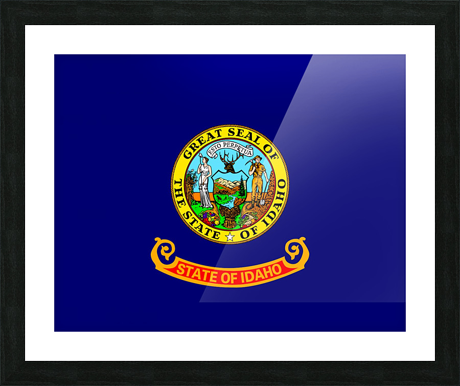 Idaho State Flag Picture Frame print