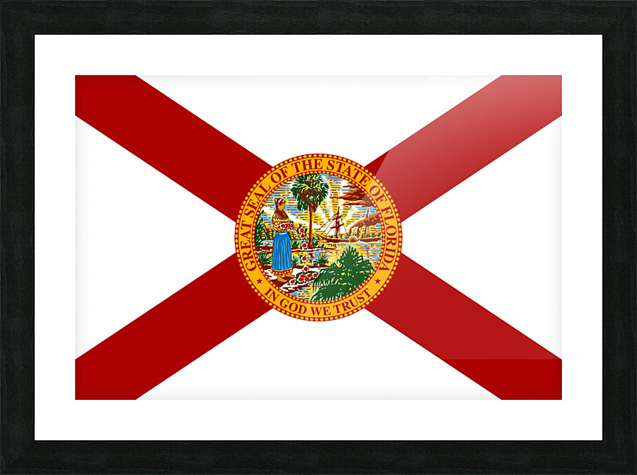 Florida State Flag Picture Frame print