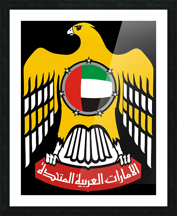 United Arab Emirates Emblem Picture Frame print