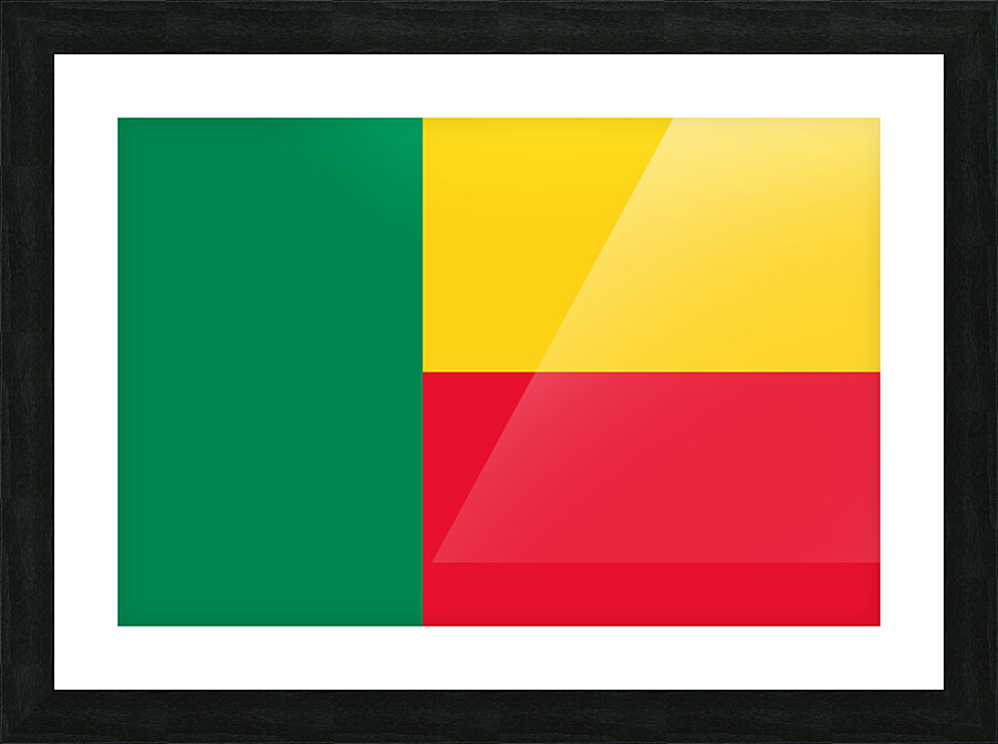 Benin Flag Picture Frame print