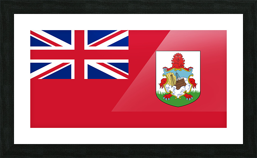 Bermuda Flag Picture Frame print