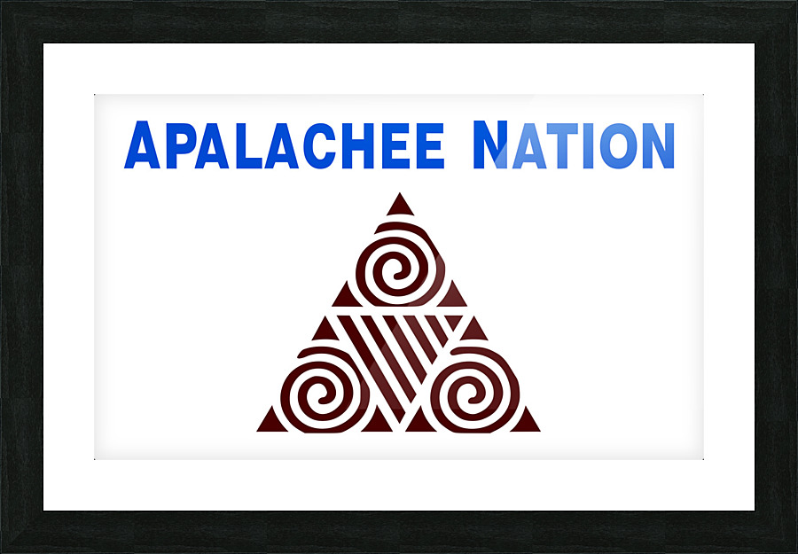 Apalachee Nation Flag Picture Frame print