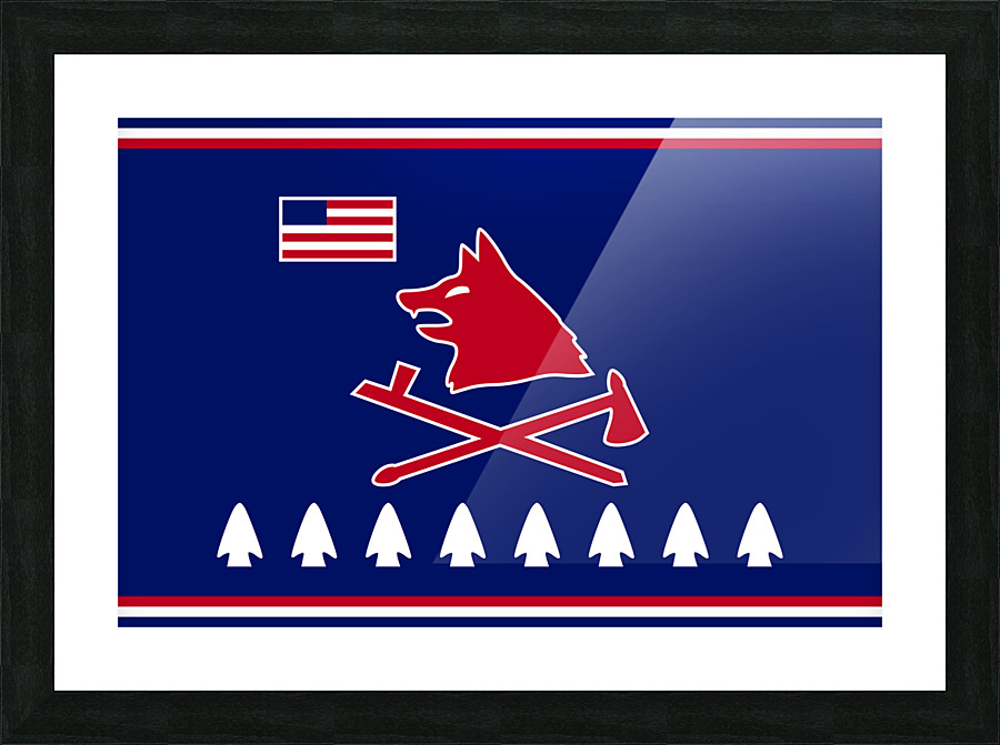Pawnee Nation Flag Picture Frame print