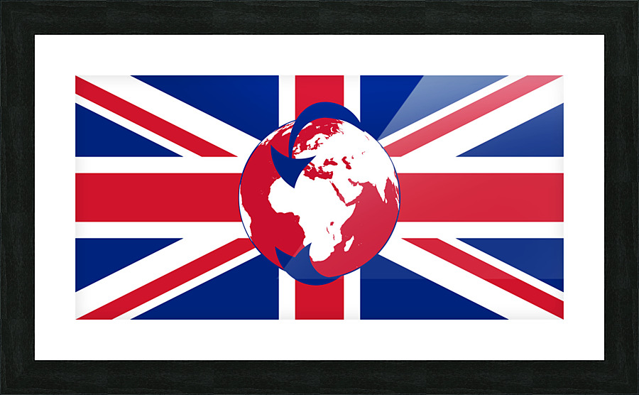Transglobe Expedition Flag Picture Frame print