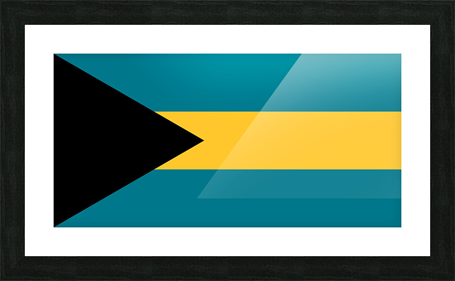 Bahamas Flag Picture Frame print