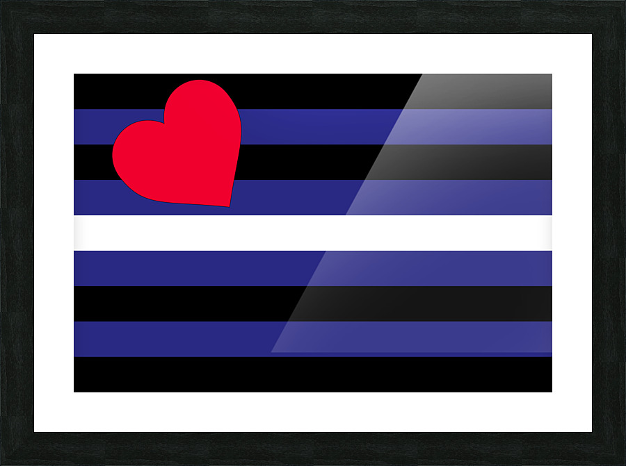 Leather Pride Flag Picture Frame print