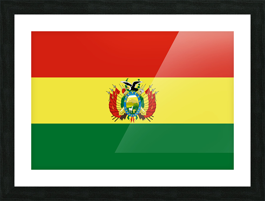 Bolivia Flag Picture Frame print