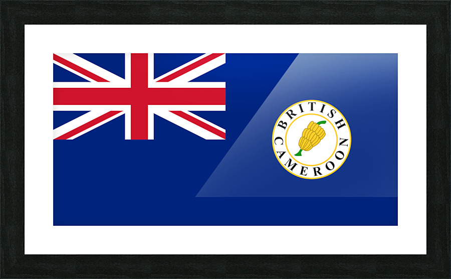 British Cameroon Flag Picture Frame print