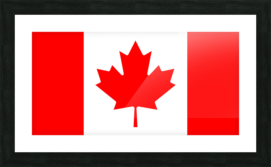 Canada Flag Picture Frame print