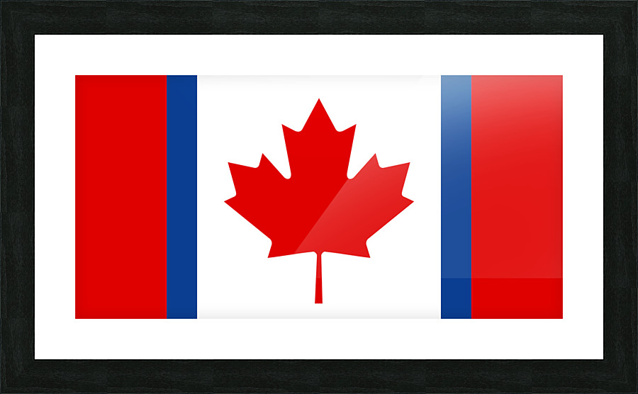 Canada Unity Flag Picture Frame print