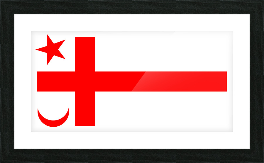 Mikmaq State Flag Picture Frame print