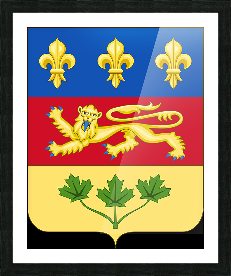 Quebec Province Shield Picture Frame print