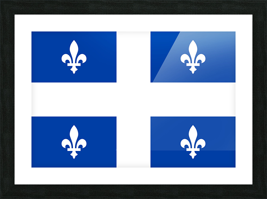 Quebec Province Flag Picture Frame print