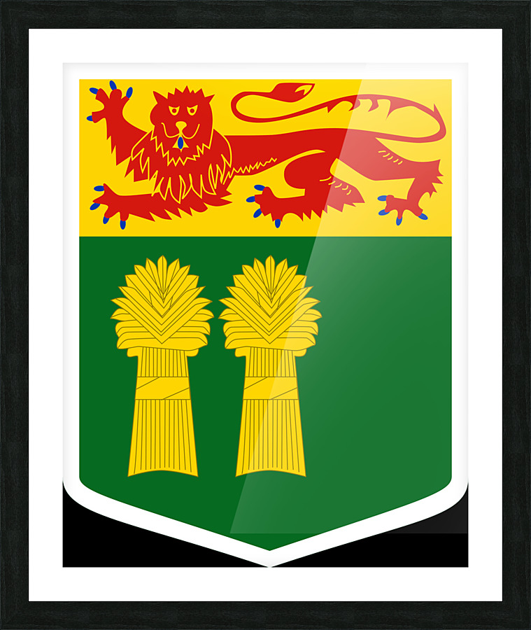 Saskatchewan Shield Picture Frame print