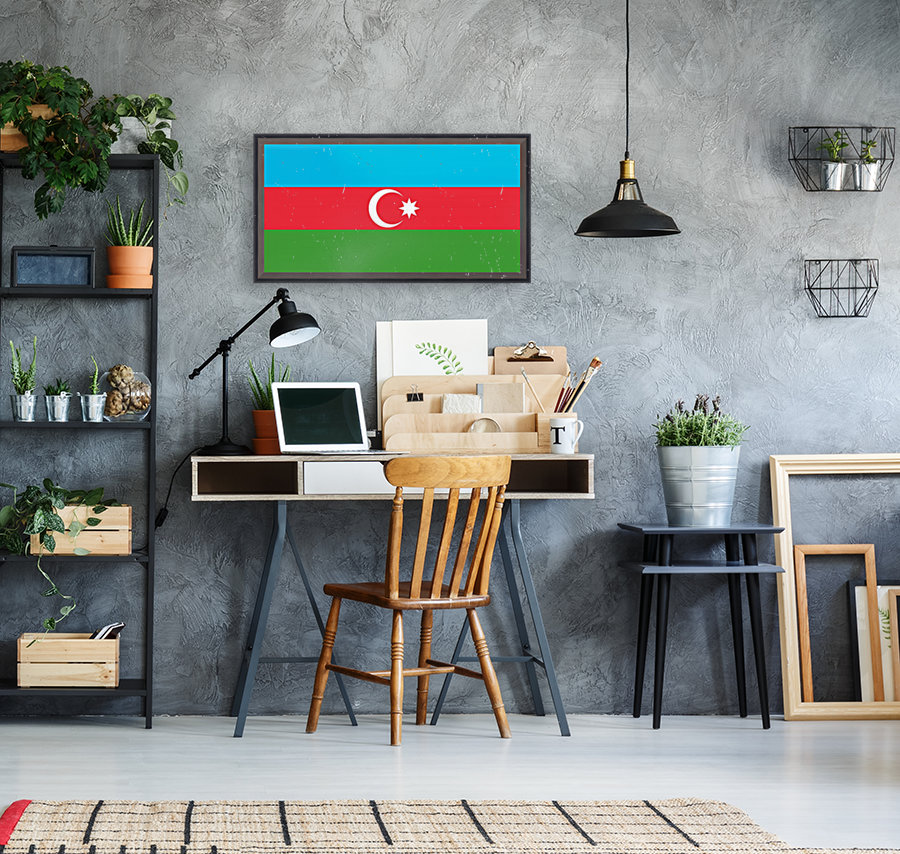 Azerbaijan Flag Reproduction