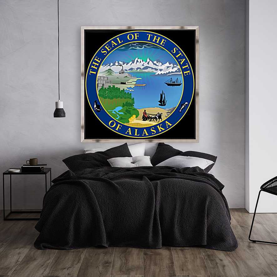 Alaska State Seal Reproduction