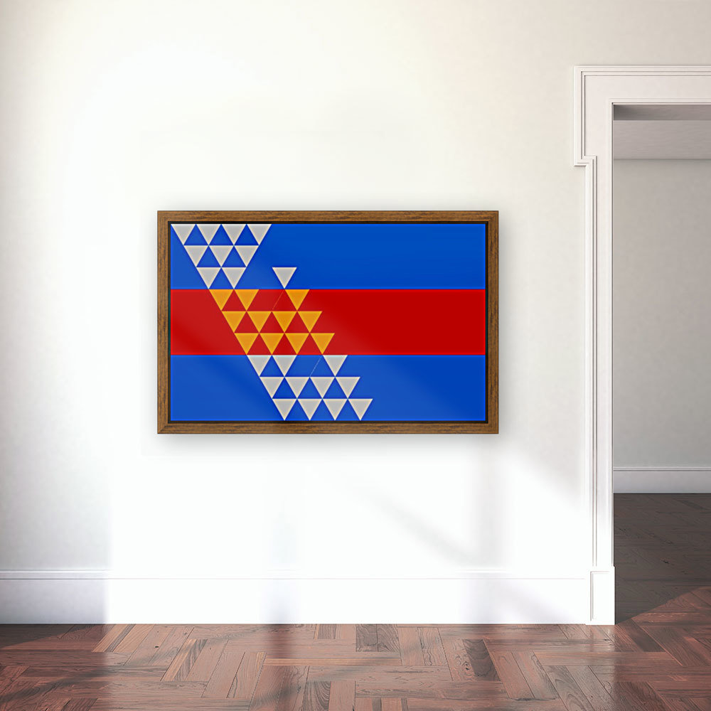 Pomo Indian Flag Reproduction