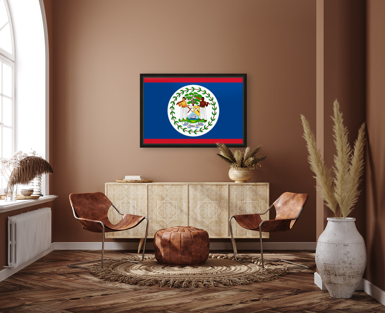 Belize Flag Reproduction
