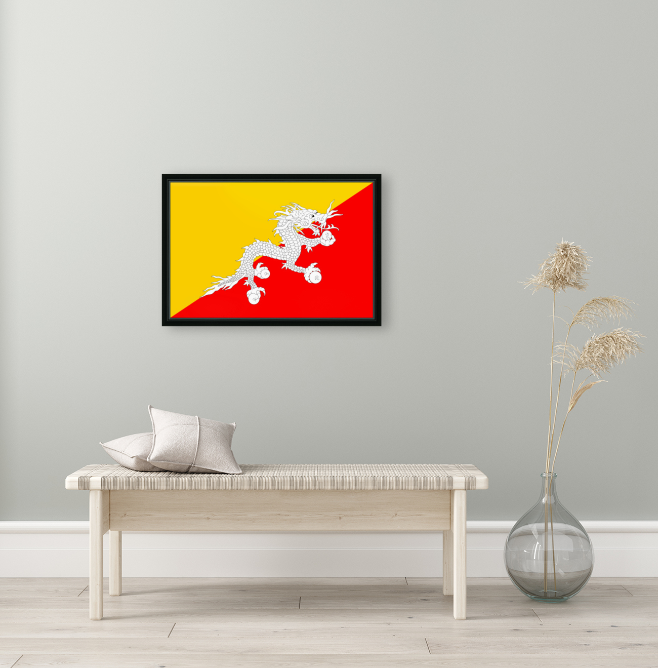 Bhutan Flag Reproduction