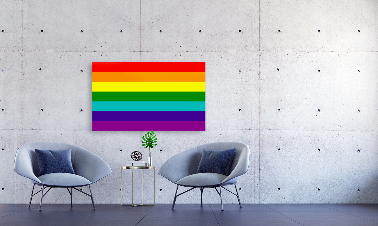 Rainbow Flag Seven Stripe Version Reproduction