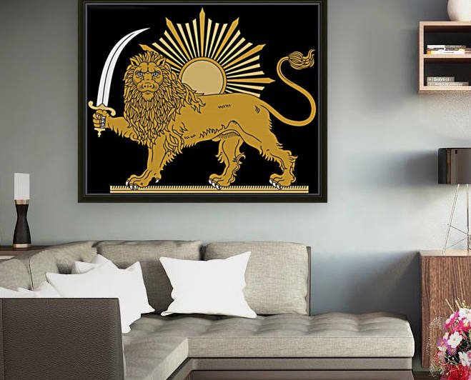 Afsharid Dynasty Imperial Emblem 1736–1796 by Fun With Flags