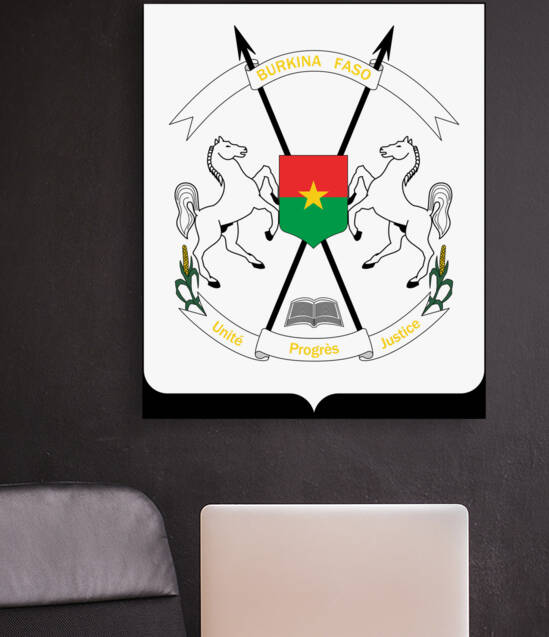 Burkina Faso Coat of Arms by Fun With Flags