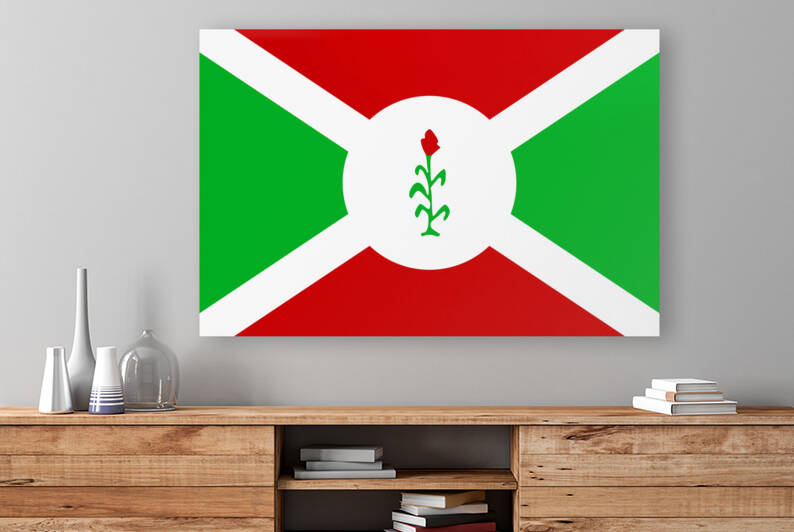 Burundi Republic Flag 1966-1967 by Fun With Flags
