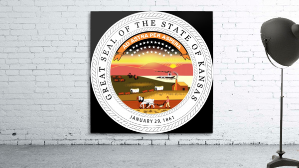 Kansas State Seal Wall Preview