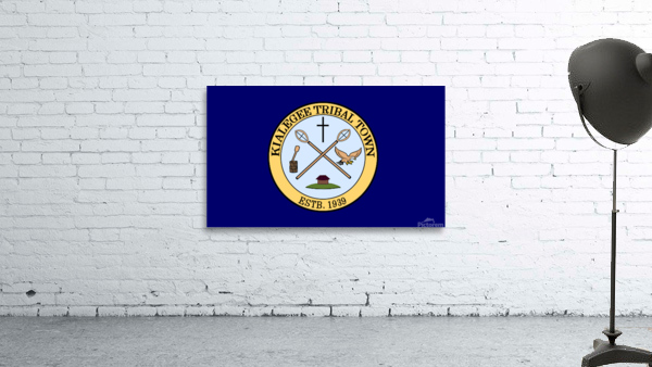 Kialegee Tribal Flag  Wall Preview