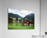 Charming houses dotting the Swiss Alps in Switzerland. Acrylic Print