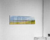 Panoramic summer photo of a bay in Cuxhaven Lower Saxony Germany.  Acrylic Print