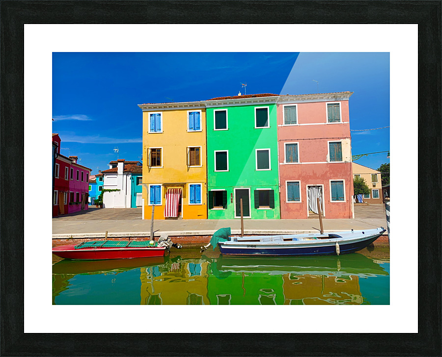 Beautiful Burano Picture Frame print