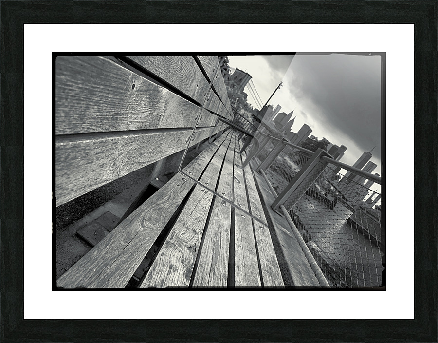 Brooklyn Bench Picture Frame print