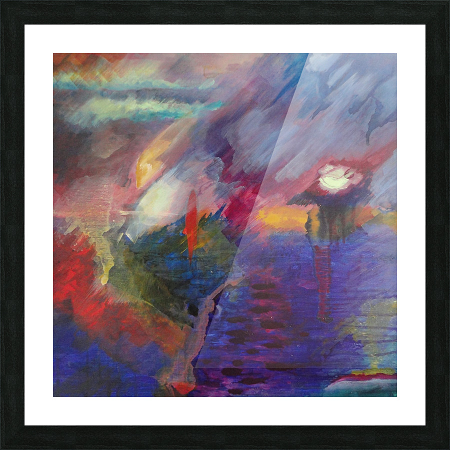 Red Flag Picture Frame print