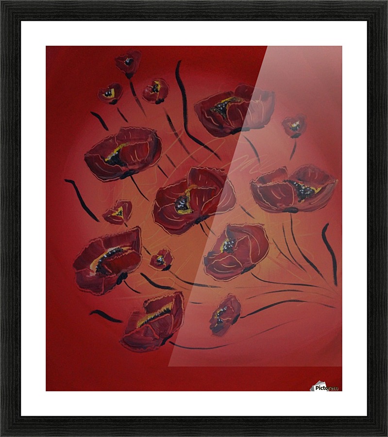 Poppy flower I Picture Frame print