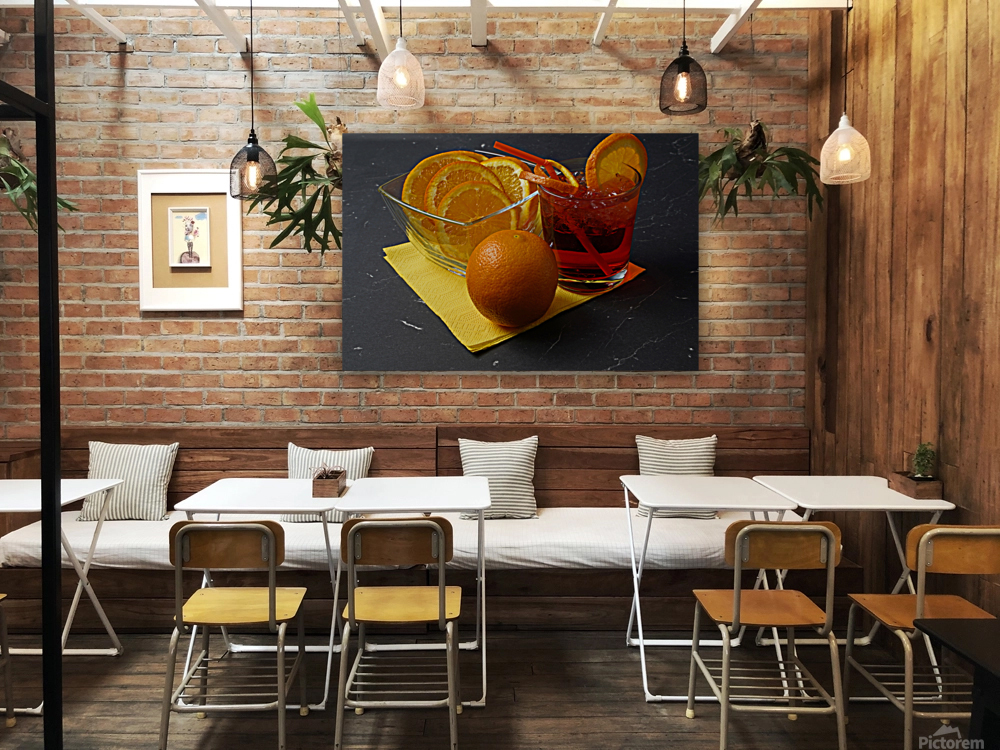  Cocktail Red Orange  Reproduction
