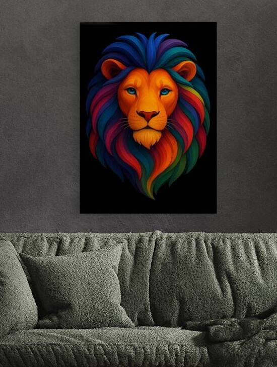 Colorful Lion by Design4every1ArtShop