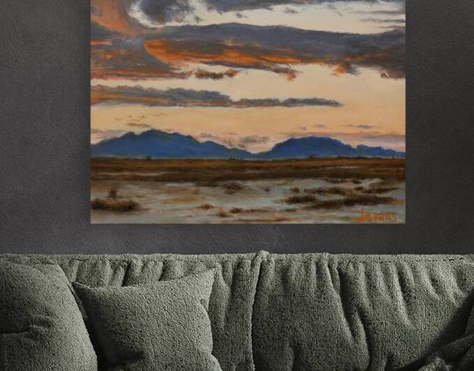 White Sands Sunset by John Evans