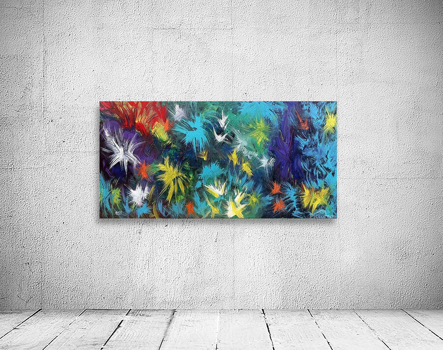 Les Bleus flous dAudrey Wall Preview