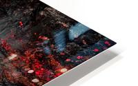 Red Leaf Waterfall HD Metal print