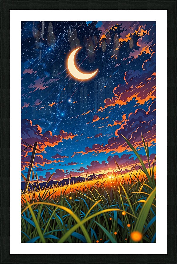 Moonlit Serenity Picture Frame print