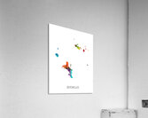 Seychelles Watercolor Map Acrylic Print