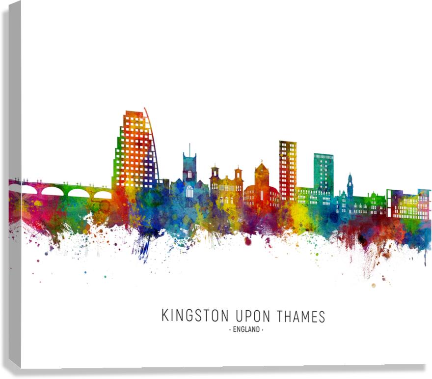 Kingston upon Thames England Skyline Canvas Print