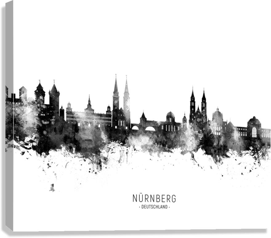 Nurnberg Germany Skyline Canvas Print